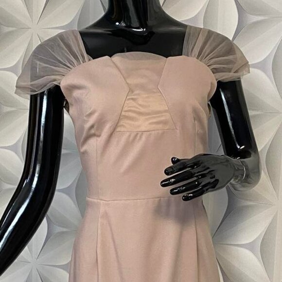 Elegant beige dress, Made in Europe, Size - S/P - Picture 2 of 3